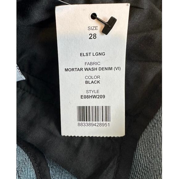 Helmut Lang Jeans Black Pull On Elastic Waist Skinny Leg Denim Stretch Size 28 - Picture 3 of 11